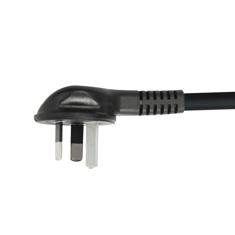 DYNAMIX 0.5M Flat Head 3-Pin to C13 Female Connector 7.5A SAA Approved Power Cord. 0.75mm copper core. BLACK Colour.