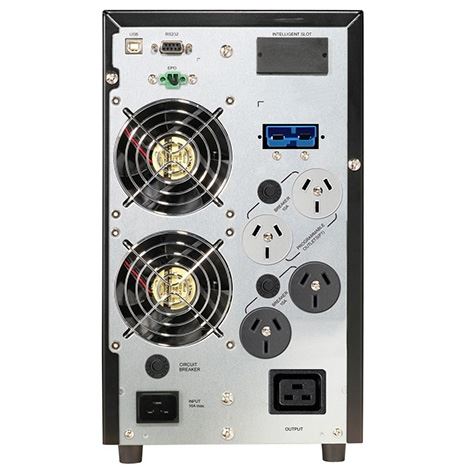 POWERSHIELD Centurion Tower 3000VA / 2700W Double Conversion True Online UPS. 4x NZ Outlets + 1x IEC Outlets. EBM Compatible for Extended Runtime, Programmable Power Outlets. 15A IEC Input & Out