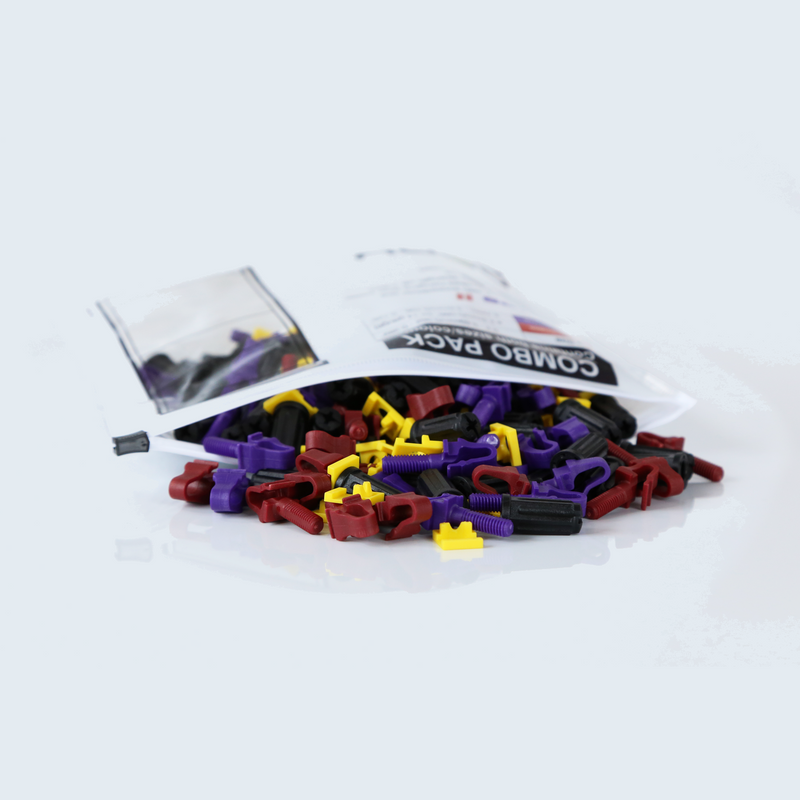RACKSTUDS Series II Combo-pack with 40 sets of each Size/Colour. Smart Rack Mounting System. Universal Replacements for cage nuts Used to Mount IT, Pro A/V, Security and Telecommunications equipment in 19 - Office Connect 2018
