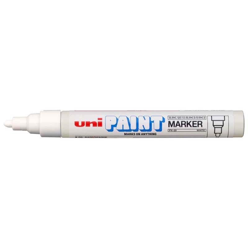 Uni Paint Marker 2.8mm Bullet Tip White PX-20 - Office Connect 2018