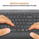 PROMATE Full Size Wireless Multimedia Keyboard & Mouse Combo. Sleep & Ergonomic. Auto Sleep. Smart Nano Reciever. Precision Mouse. Built-in Palm Rest. 10m Range. AAA Batteries. 2.4GHz. - Office Connect 2018
