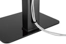 BRATECK 37-70" Tabletop TV Stand with Glass Base. Height Adjustable with Built-in Cable Management. Supports up to 40Kgs. Support VESA up to 600x400. Black. - Office Connect 2018