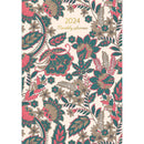 Collins Designer A4 Monthly Planner Paisley Even Year - Office Connect 2018