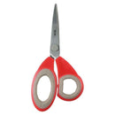 Milan Office Scissors Grey On Red 190mm 7.5 Inch - Office Connect 2018