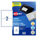 Avery Weatherproof Label L7072 199.6x143.5mm 2up 10 Sheets - Office Connect 2018