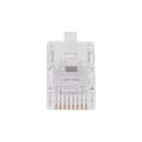 DYNAMIX RJ45 Plug 20pc Bag, 8P8C Modular Plug (Round, Stranded) . 50 micron - Office Connect 2018