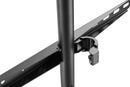 BRATECK 45-65" Artistic Easel Studio TV Floor Stand. Includes Anti-slip Rubber Pads. Weight Capacity up to 32kgs. Easy Snap Lock. Built-in Cable Management. Colour: Matte Black & Walnut - Office Connect 2018
