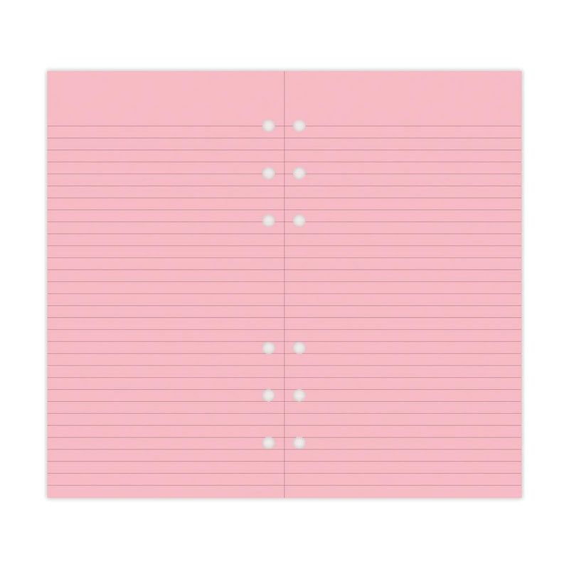 Filofax Personal Pink Lined Notepaper Refill 30 Sheets - Office Connect 2018