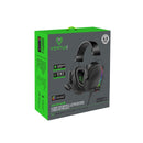 VERTUX Extreme Performance 7.1 Surround Sound Gaming Headset with ENC Microphone & Vibration Feedback. Adjustable Headband and Padded Ear Cups with Immersive RGB Lights and In-line Audio Controls. - Office Connect 2018