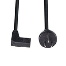DYNAMIX 2M 3-Pin Plug to Right Angled IEC C13 Female Connector 10A SAA  Approved Power Cord. 1.0mm copper core. BLACK Colour. - Office Connect 2018