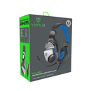 VERTUX Gaming Amplified Stereo Wired Over-ear Headset with Unidirectional Microphone & Inline Controller. Zero Fatigue Ear Cushions. Finely Tuned 50mm Drivers. Blue Colour