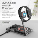 PROMATE 3-in-1 Ultra-Slim Foldable 15W Magsafe Wireless Charging Station. 3W Apple Watch Charger. 5W Airpods Wireless Charger. Pocket-Sized Foldable Design. Includes 1m Cable. USB-C Port. - Office Connect 2018