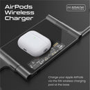 PROMATE 3-in-1 Ultra-Slim Foldable 15W Magsafe Wireless Charging Station. 3W Apple Watch Charger. 5W Airpods Wireless Charger. Pocket-Sized Foldable Design. Includes 1m Cable. USB-C Port. - Office Connect 2018
