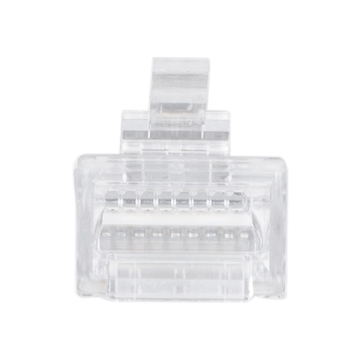 DYNAMIX RJ45 Plug 20pc Bag, 8P8C Modular Plug (Flat, Stranded). 50 micron - Office Connect 2018