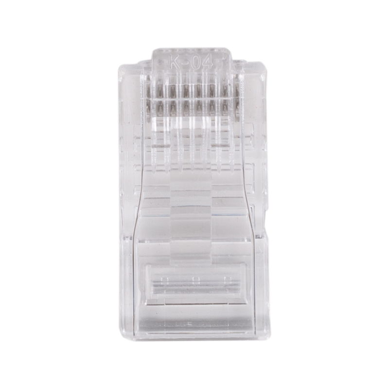 DYNAMIX RJ45 Plug 20pc Bag, 8P8C Modular Plug (Flat, Stranded). 50 micron - Office Connect 2018