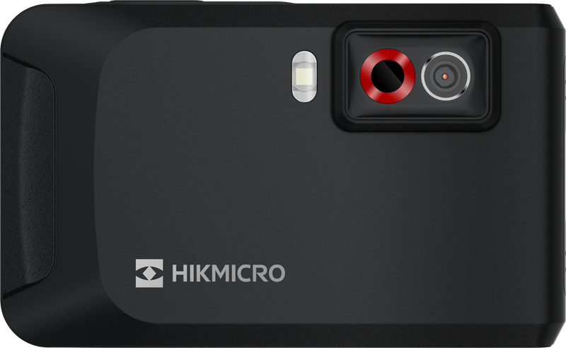 HIKMICRO PocketE Wi-Fi Thermal Imaging Camera. 3.5" LCD Touch Screen. Thermal, Visual, Fusion & PIP Image Modes. Thermal Resolution: 9,216 Pixels. NETD: Less than  50 mK.