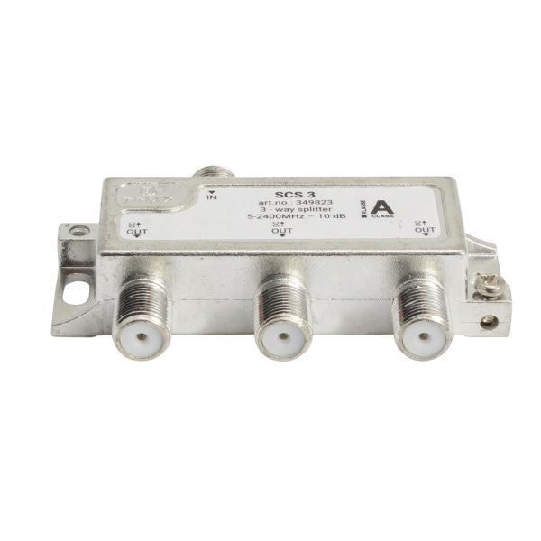 TRIAX RF 3-Way Splitter 5~2400MHz. All Ports Power Pass - Diode Steered - Office Connect 2018