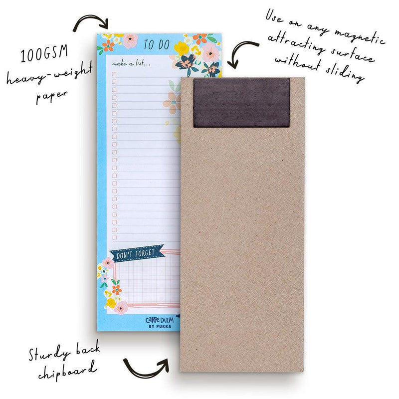 Pukka Carpe Diem Magnetic To Do List Dtizy Floral - Office Connect 2018