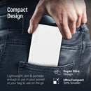 PROMATE 10000mAh Power Bank with Smart LED Display & Super Slim Design. Includes 2x USB-A & 1x USB-C Ports. 2A (Shared) Charging. Auto Voltage Regulation. Charge 3x Devices. White Colour. - Office Connect 2018