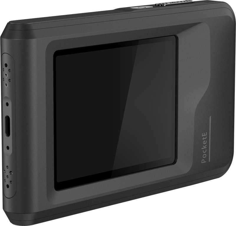 HIKMICRO PocketE Wi-Fi Thermal Imaging Camera. 3.5" LCD Touch Screen. Thermal, Visual, Fusion & PIP Image Modes. Thermal Resolution: 9,216 Pixels. NETD: Less than  50 mK.