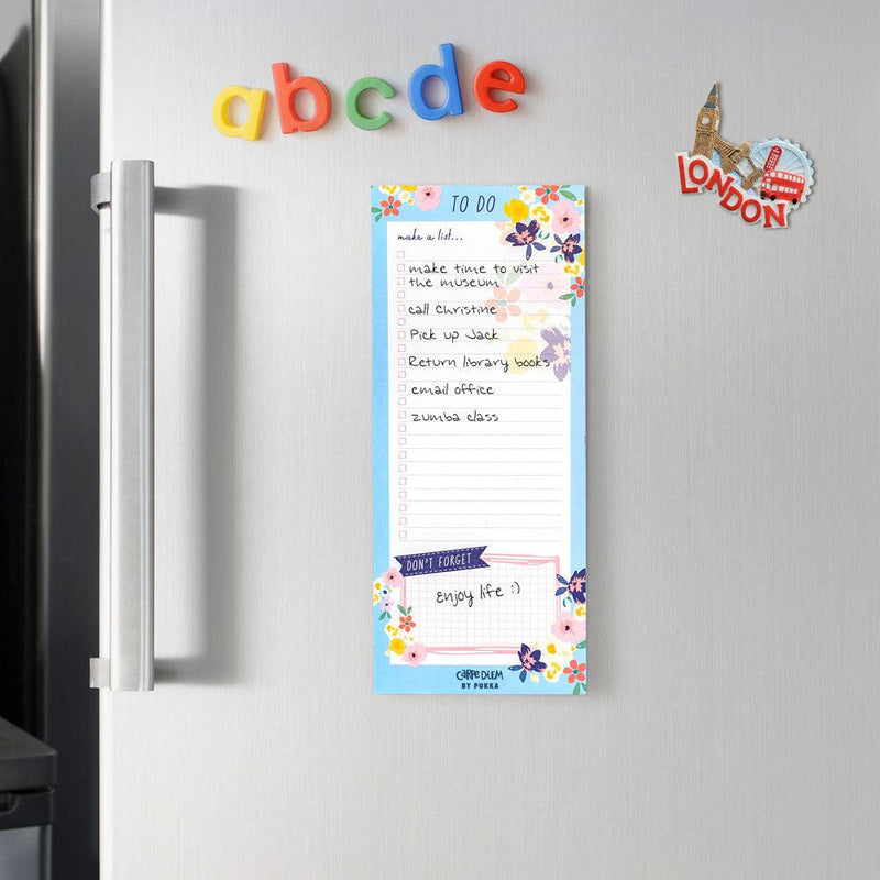 Pukka Carpe Diem Magnetic To Do List Dtizy Floral - Office Connect 2018