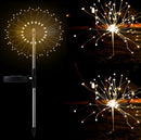 New Ground Plug Solar Fireworks Light LED Light String Copper Wire Outdoor Garden Decoration Star Lights Christmas Lights - Office Connect 2018