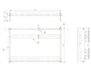 DYNAMIX Cable Roller. Diameter: 102mm-600mm Cable Drum, Max load 100Kgs, Dimensions 600x400x100mm. - Office Connect 2018