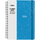 Collins Fascinate A53 Week To View Diary Sky Blue Wiro Even Year - Office Connect 2018