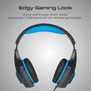 VERTUX Gaming High Fidelity Surround Sound Wired Over-ear with High Grade Retractable Microphone.Noise Reduction Earpads. Adjustable Headband. Finely Tuned 40mm Drivers.3.5mm Input.Black/Blue - Office Connect 2018