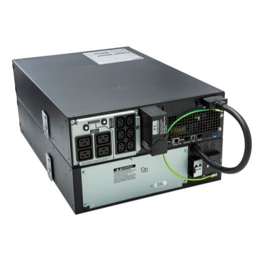 APC Smart-UPS 5000VA (4500W) 3U 230V Input/Output. 6x IEC C13 Outlets. With Battery Backup. Intuitive LCD Interface. USB, Rj-45 Connectivity, Audible Alarm. Rack Mount Kit Included.