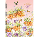 Collins J. Brinkman Flower Series 230x167MM Week To View Wiro Diary Even Year - Office Connect 2018