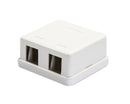 DYNAMIX 2 Port Unloaded Keystone Wall Mount Enclosure Dims: 60x60x30mm - Office Connect 2018