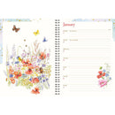 Collins J. Brinkman Flower Series 230x167MM Week To View Wiro Diary Even Year - Office Connect 2018