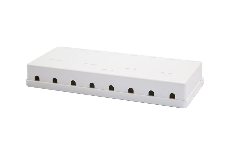 DYNAMIX 8 Port Unloaded Keystone Wall Mount Enclosure Dims: 95x120x30mm - Office Connect 2018
