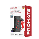 PROMATE 12V IP67 Car Jump Starter with Built-in 16000mAh Powerbank. 80lm LED Flashlight, Damage-free Smart Clamps to Protect against Short Circuits, Micro-USB & USB-C Inputs. 2x USB-A Outputs