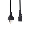 DYNAMIX 3m 3-Pin Plug to IEC Female  Plug with rounded Earth Pin. 10A. SAA Approved Power Cord. BLACK Colour. - Office Connect 2018