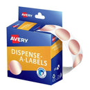 Avery Label Dispenser Rose Gold Round 24mm 250 Pack - Office Connect 2018