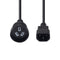 DYNAMIX 0.5m 3-Pin Socket to IEC C14 Male Connector. 10A. SAA Approved Power Cord. (Used to power standard device from UPS IEC connectors) BLACK Colour.