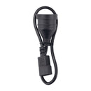 DYNAMIX 0.5m 3-Pin Socket to IEC C14 Male Connector. 10A. SAA Approved Power Cord. (Used to power standard device from UPS IEC connectors) BLACK Colour.