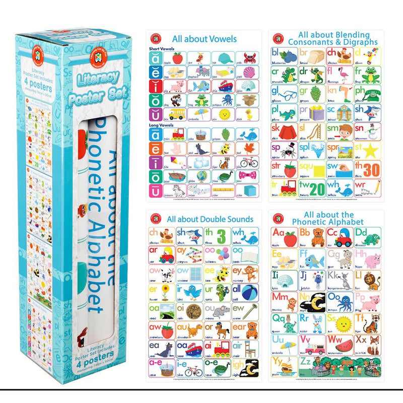 LCBF All About Literacy Poster Box Set Of 4 - Office Connect 2018