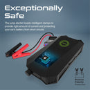 PROMATE 19000mAh Jump Starter Power Bank. 1500A/12V Peak Current. Dual Port, LED Flashlight, Wireless Charger and Safety Hammer. Smart Clamps for Short Circuit Protection LED Indicators.