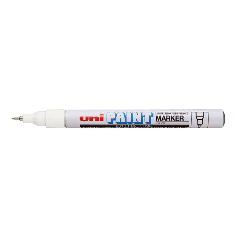 Uni Paint Marker 0.8mm Bullet Tip White PX-203 - Office Connect 2018