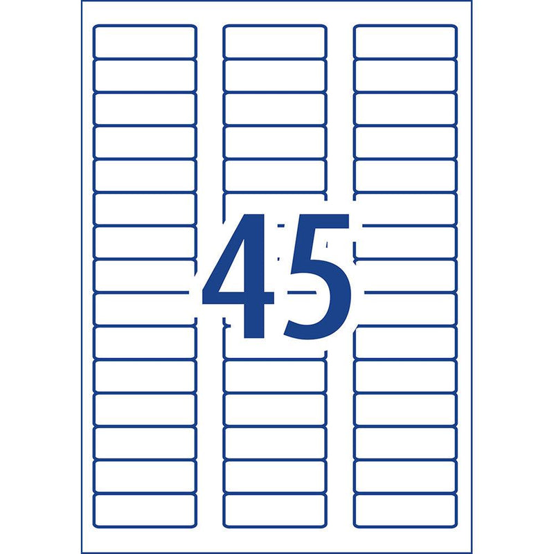 Avery Label L7156 General Use 58x17.8mm 45up 100 Sheets - Office Connect 2018