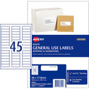 Avery Label L7156 General Use 58x17.8mm 45up 100 Sheets - Office Connect 2018