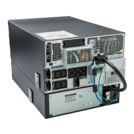 APC Smart-UPS 10KVA (10KW) 6U 230V In/Out. 6x IEC C13 Outlets. With Battery Backup. Intuitive LCD Interface. USB, Rj-45 Serial, & SmartSlot Connectivity, Alarm. Rack Mount Kit Included - Office Connect 2018