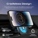 PROMATE 15W MagSafe Transparent In-Car Wireless Qi Phone Charger. Ultra Slim Design with AC Vent Mount & Gooseneck. Strong Magnetic Hold. 360 Degree Rotation. Black Colour. - Office Connect 2018
