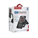 PROMATE 15W MagSafe Transparent In-Car Wireless Qi Phone Charger. Ultra Slim Design with AC Vent Mount & Gooseneck. Strong Magnetic Hold. 360 Degree Rotation. Black Colour. - Office Connect 2018