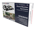 DYNAMIX 4-2 Hidden IR Distribution System. Kit includes 1x IR Box with RJ45 Port, 1x 1M RJ45 IR Receiver, 1x 2M IR Receiver, 2x Dual IR Emitter, 1x Power Adapter. - Office Connect 2018