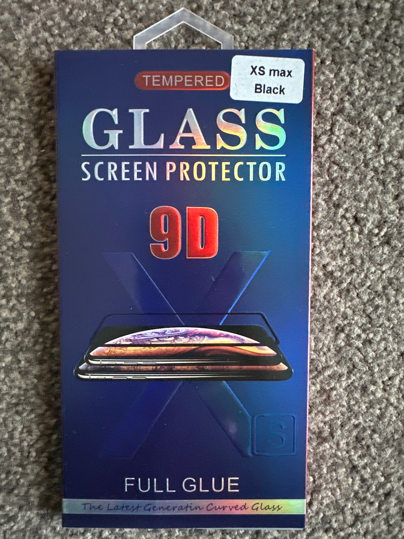 9D Tempered Glass Full Glue Screen Protector for iPhone XS Max - Office Connect 2018