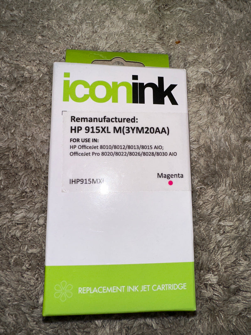 Icon Ink Remanufactured HP 915XL Magenta Ink Cartridge